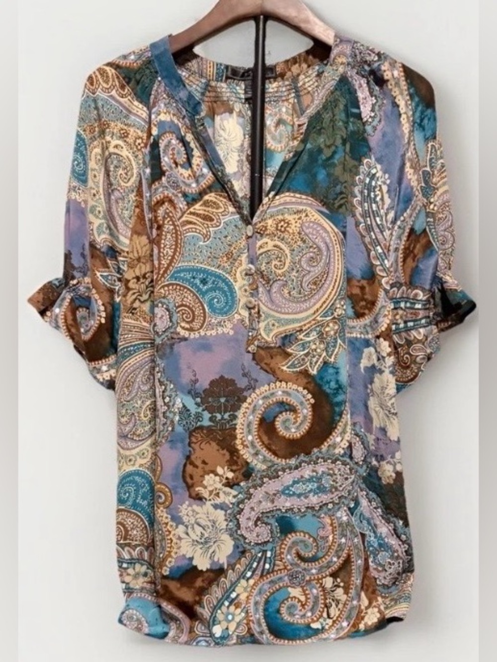 Ya da boho silk tunic  size 1x
